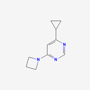 molecular formula C10H13N3 B2644484 4-(Azetidin-1-yl)-6-cyclopropylpyrimidine CAS No. 2196212-82-3