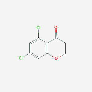molecular formula C9H6Cl2O2 B2644498 5,7-Dichlorochroman-4-one CAS No. 76143-71-0