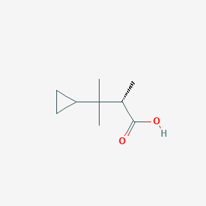 molecular formula C9H16O2 B2644523 (2S)-3-Cyclopropyl-2,3-dimethylbutanoic acid CAS No. 2248201-63-8