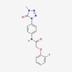 2-(2-fluorophenoxy)-N-(4-(4-methyl-5-oxo-4,5-dihydro-1H-tetrazol-1-yl)phenyl)acetamide