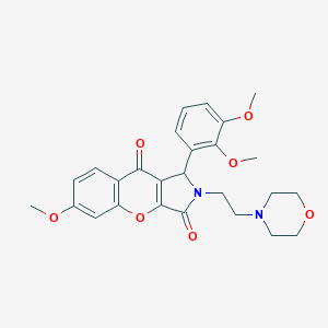 molecular formula C26H28N2O7 B264453 1-(2,3-Dimethoxyphenyl)-6-methoxy-2-[2-(4-morpholinyl)ethyl]-1,2-dihydrochromeno[2,3-c]pyrrole-3,9-dione 