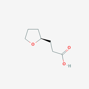 molecular formula C7H12O3 B2644549 3-[(2S)-oxolan-2-yl]propanoic acid CAS No. 71862-10-7