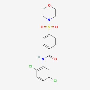 molecular formula C17H16Cl2N2O4S B2644551 N-(2,5-二氯苯基)-4-(吗啉磺酰基)苯甲酰胺 CAS No. 313226-54-9
