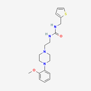 molecular formula C19H26N4O2S B2644569 1-(2-(4-(2-Methoxyphenyl)piperazin-1-yl)ethyl)-3-(thiophen-2-ylmethyl)urea CAS No. 1207045-99-5