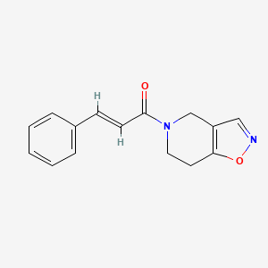 (E)-1-(6,7-dihydroisoxazolo[4,5-c]pyridin-5(4H)-yl)-3-phenylprop-2-en-1-one