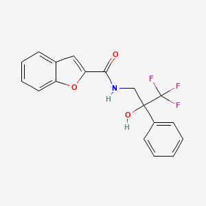 N-(3,3,3-trifluoro-2-hydroxy-2-phenylpropyl)benzofuran-2-carboxamide