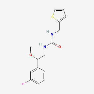 molecular formula C15H17FN2O2S B2644599 1-(2-(3-Fluorophenyl)-2-methoxyethyl)-3-(thiophen-2-ylmethyl)urea CAS No. 1797877-08-7