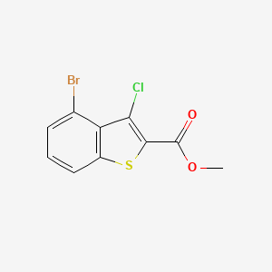 molecular formula C10H6BrClO2S B2644604 Methyl 4-bromo-3-chloro-1-benzothiophene-2-carboxylate CAS No. 725226-80-2