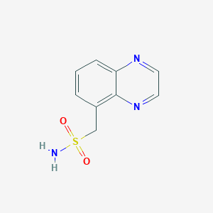 molecular formula C9H9N3O2S B2644614 (Quinoxalin-5-yl)methanesulfonamide CAS No. 1567085-78-2