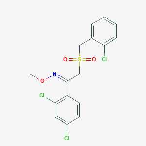 2-[(2-chlorobenzyl)sulfonyl]-1-(2,4-dichlorophenyl)-1-ethanone O-methyloxime