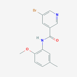 5-bromo-N-(2-methoxy-5-methylphenyl)pyridine-3-carboxamide