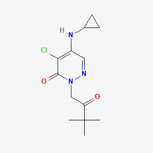 4-chloro-5-(cyclopropylamino)-2-(3,3-dimethyl-2-oxobutyl)-3(2H)-pyridazinone