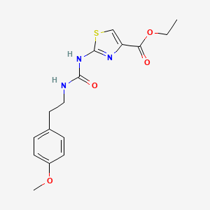 Ethyl 2-(3-(4-methoxyphenethyl)ureido)thiazole-4-carboxylate