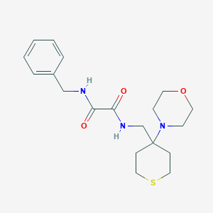 N-Benzyl-N'-[(4-morpholin-4-ylthian-4-yl)methyl]oxamide