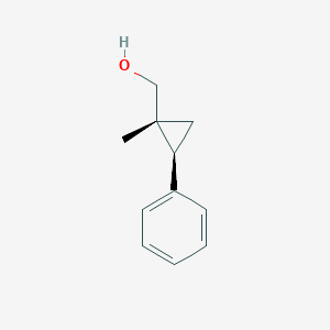 molecular formula C11H14O B2644635 [(1R,2S)-1-甲基-2-苯基环丙基]甲醇 CAS No. 176019-54-8