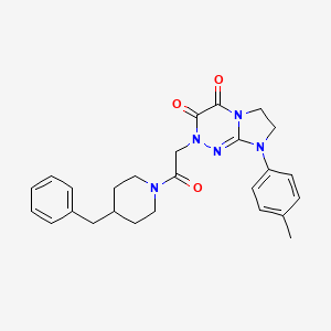 2-(2-(4-benzylpiperidin-1-yl)-2-oxoethyl)-8-(p-tolyl)-7,8-dihydroimidazo[2,1-c][1,2,4]triazine-3,4(2H,6H)-dione