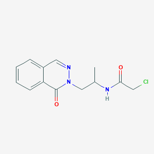 molecular formula C13H14ClN3O2 B2644664 2-Chloro-N-[1-(1-oxophthalazin-2-yl)propan-2-yl]acetamide CAS No. 2411313-11-4