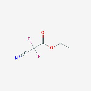 molecular formula C5H5F2NO2 B2644665 Ethyl 2-cyano-2,2-difluoroacetate CAS No. 219866-72-5