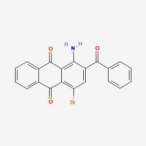 molecular formula C21H12BrNO3 B2644666 1-Amino-2-benzoyl-4-bromoanthracene-9,10-dione CAS No. 18929-05-0