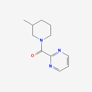 molecular formula C11H15N3O B2644667 2-(3-Methylpiperidine-1-carbonyl)pyrimidine CAS No. 1334369-66-2