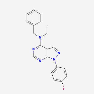 N-benzyl-N-ethyl-1-(4-fluorophenyl)-1H-pyrazolo[3,4-d]pyrimidin-4-amine