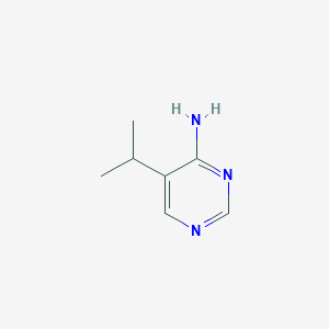 molecular formula C7H11N3 B2644686 5-Isopropylpyrimidin-4-amine CAS No. 5000-30-6