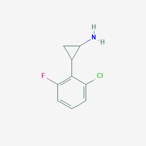 2-(2-Chloro-6-fluorophenyl)cyclopropan-1-amine