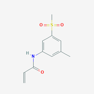 molecular formula C11H13NO3S B2644705 N-(3-Methyl-5-methylsulfonylphenyl)prop-2-enamide CAS No. 2361641-29-2