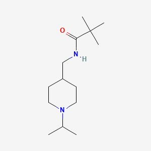 molecular formula C14H28N2O B2644708 N-((1-isopropylpiperidin-4-yl)methyl)pivalamide CAS No. 946210-08-8