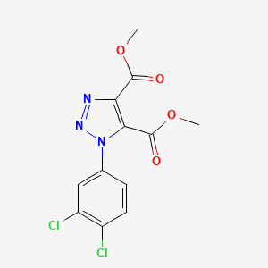 molecular formula C12H9Cl2N3O4 B2644719 dimethyl 1-(3,4-dichlorophenyl)-1H-1,2,3-triazole-4,5-dicarboxylate CAS No. 129748-80-7