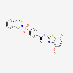 4-((3,4-dihydroisoquinolin-2(1H)-yl)sulfonyl)-N-(4,7-dimethoxybenzo[d]thiazol-2-yl)benzamide