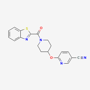 6-((1-(Benzo[d]thiazole-2-carbonyl)piperidin-4-yl)oxy)nicotinonitrile