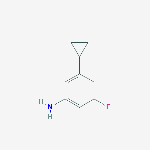 molecular formula C9H10FN B2644739 3-环丙基-5-氟苯胺 CAS No. 1448348-37-5