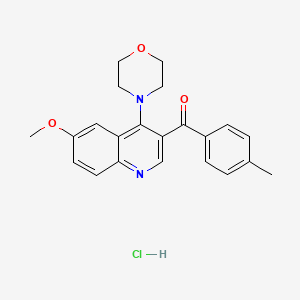 6-Methoxy-3-(4-methylbenzoyl)-4-(morpholin-4-yl)quinoline hydrochloride