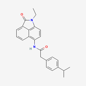 molecular formula C24H24N2O2 B2644746 N-(1-ethyl-2-oxo-1,2-dihydrobenzo[cd]indol-6-yl)-2-(4-isopropylphenyl)acetamide CAS No. 922467-01-4