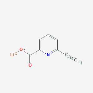 molecular formula C8H4LiNO2 B2644762 Lithium;6-ethynylpyridine-2-carboxylate CAS No. 2375274-72-7