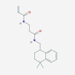 molecular formula C19H26N2O2 B2644769 N-[(4,4-Dimethyl-2,3-dihydro-1H-naphthalen-1-yl)methyl]-3-(prop-2-enoylamino)propanamide CAS No. 2201053-60-1