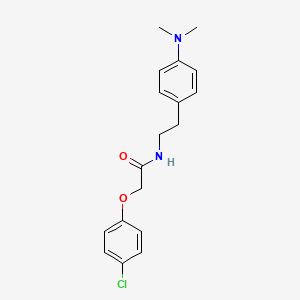 molecular formula C18H21ClN2O2 B2644771 2-(4-chlorophenoxy)-N-(4-(dimethylamino)phenethyl)acetamide CAS No. 952966-50-6