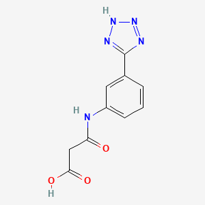 molecular formula C10H9N5O3 B2644776 3-氧代-3-[3-(2H-四唑-5-基)苯胺基]丙酸 CAS No. 1285218-25-8