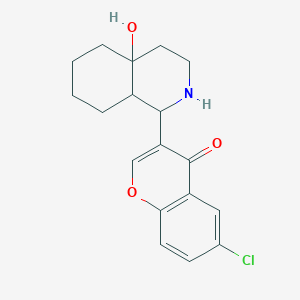 molecular formula C18H20ClNO3 B2644795 6-Chloro-3-(4a-hydroxydecahydroisoquinolin-1-yl)-4H-chromen-4-one CAS No. 342608-64-4