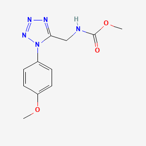 molecular formula C11H13N5O3 B2644800 methyl ((1-(4-methoxyphenyl)-1H-tetrazol-5-yl)methyl)carbamate CAS No. 920434-47-5