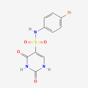 molecular formula C10H8BrN3O4S B2644806 N-(4-bromophenyl)-2-hydroxy-6-oxo-1,6-dihydropyrimidine-5-sulfonamide CAS No. 887461-68-9