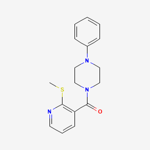 molecular formula C17H19N3OS B2644816 1-[2-(Methylsulfanyl)pyridine-3-carbonyl]-4-phenylpiperazine CAS No. 782458-75-7