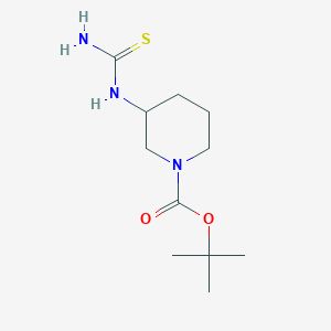 molecular formula C11H21N3O2S B2644850 Tert-butyl 3-(carbamothioylamino)piperidine-1-carboxylate CAS No. 2260932-06-5
