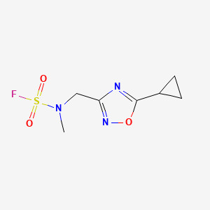 N-[(5-Cyclopropyl-1,2,4-oxadiazol-3-yl)methyl]-N-methylsulfamoyl fluoride