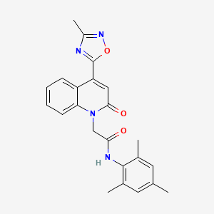 N~1~-mesityl-2-[4-(3-methyl-1,2,4-oxadiazol-5-yl)-2-oxo-1(2H)-quinolinyl]acetamide