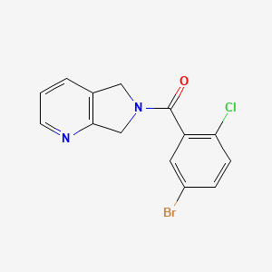 molecular formula C14H10BrClN2O B2644865 (5-溴-2-氯苯基)(5H-吡咯并[3,4-b]吡啶-6(7H)-基)甲酮 CAS No. 2309805-06-7