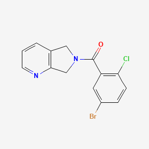 molecular formula C14H10BrClN2O B2644865 6-(5-bromo-2-chlorobenzoyl)-5H,6H,7H-pyrrolo[3,4-b]pyridine CAS No. 2309805-06-7