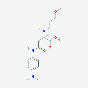 4-[4-(Dimethylamino)anilino]-2-(3-methoxypropylamino)-4-oxobutanoic acid