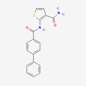 2-[(4-Phenylbenzoyl)amino]thiophene-3-carboxamide